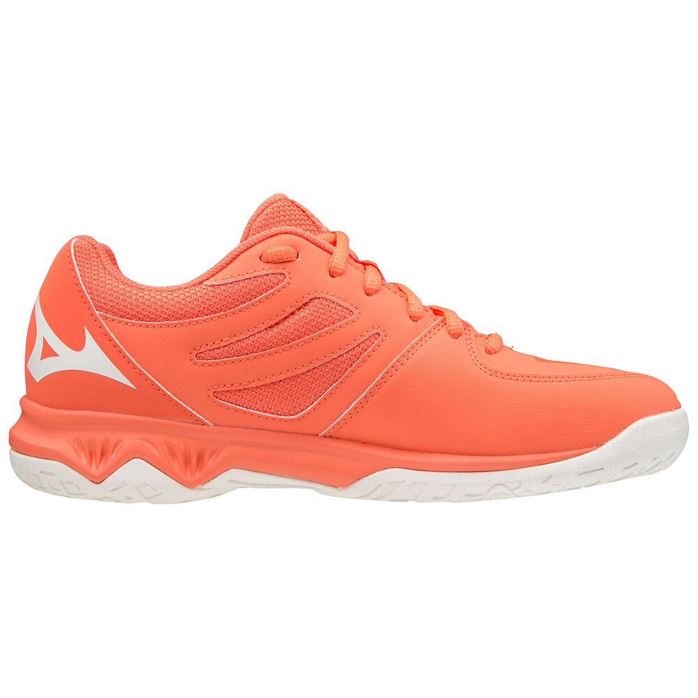 Womens Mizuno Thunder Blade 2 Volleyball Shoes Coral/white Philippines (YSWRUB576)